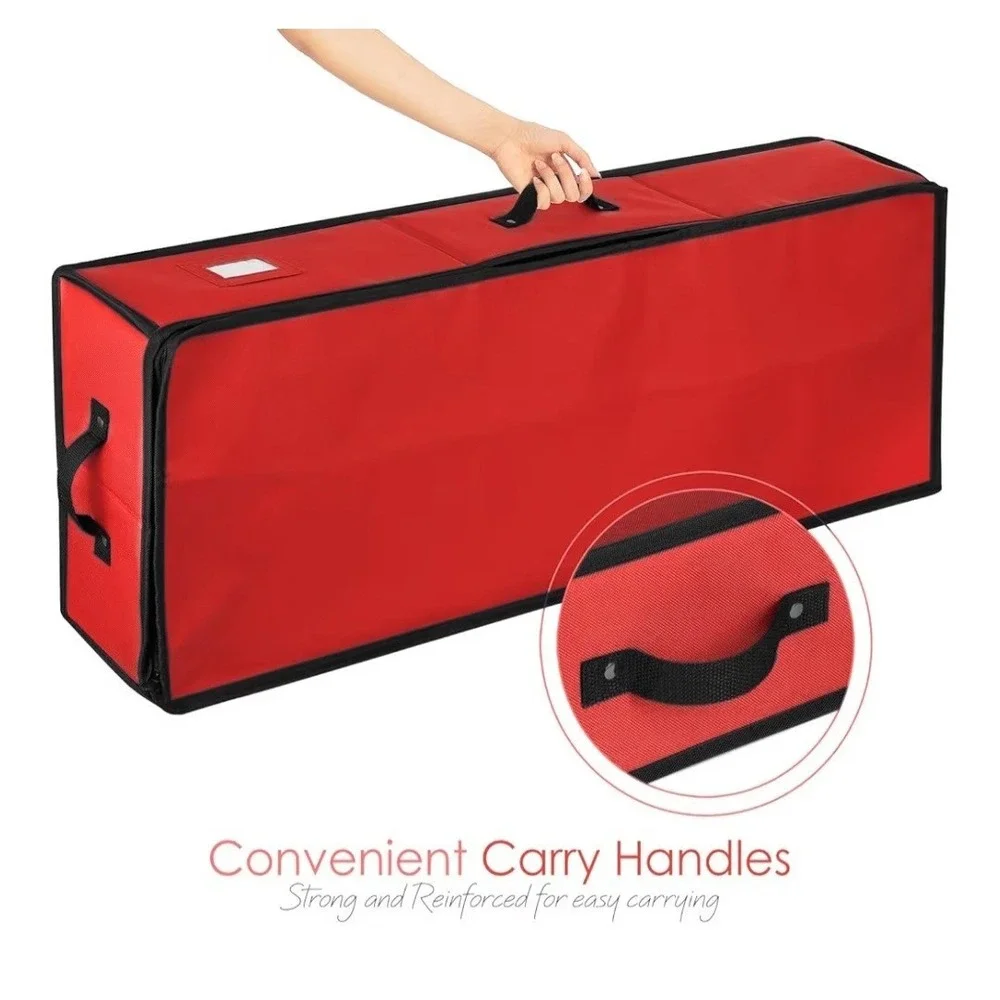 Red Heavy‎ Duty Christmas Wrapping Paper Storage Organizer Bag